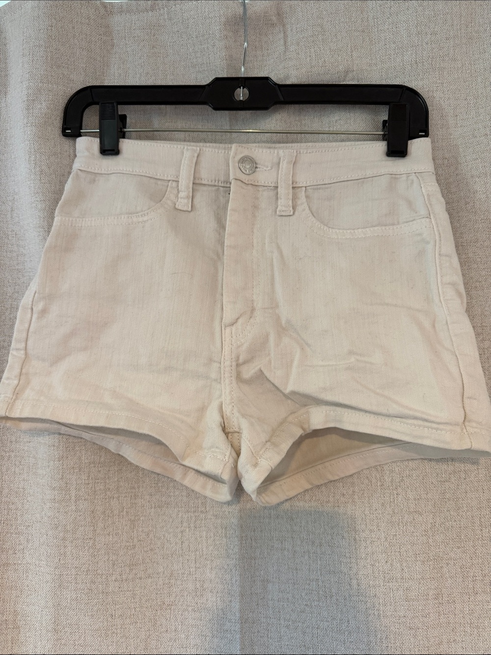 wild fable Cream High-Rise Denim Shorts